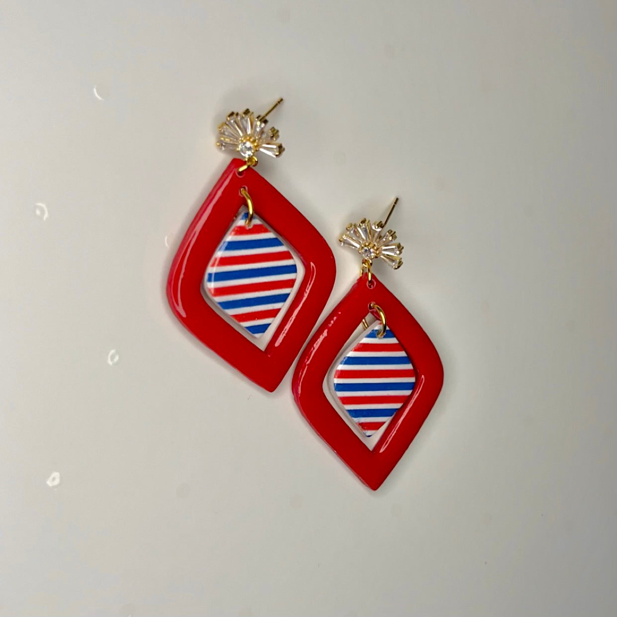 Earrings—RWB #1