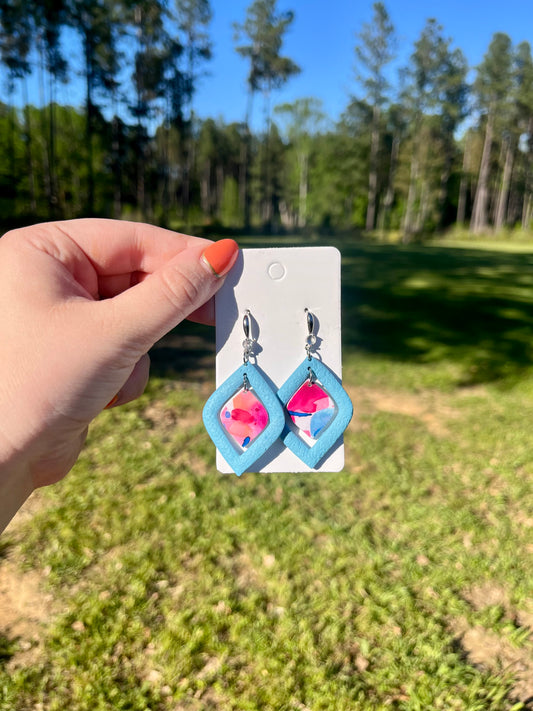 Earrings—Vibrant Watercolors #110