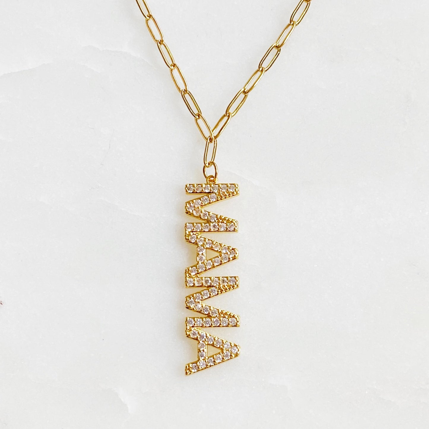 Mama Drop Pendant Necklace - Preorder