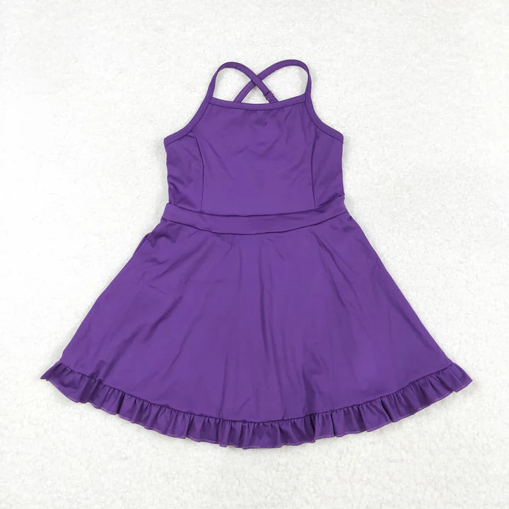 Girls Yoga Dress with Skort (11 colors) - Preorder