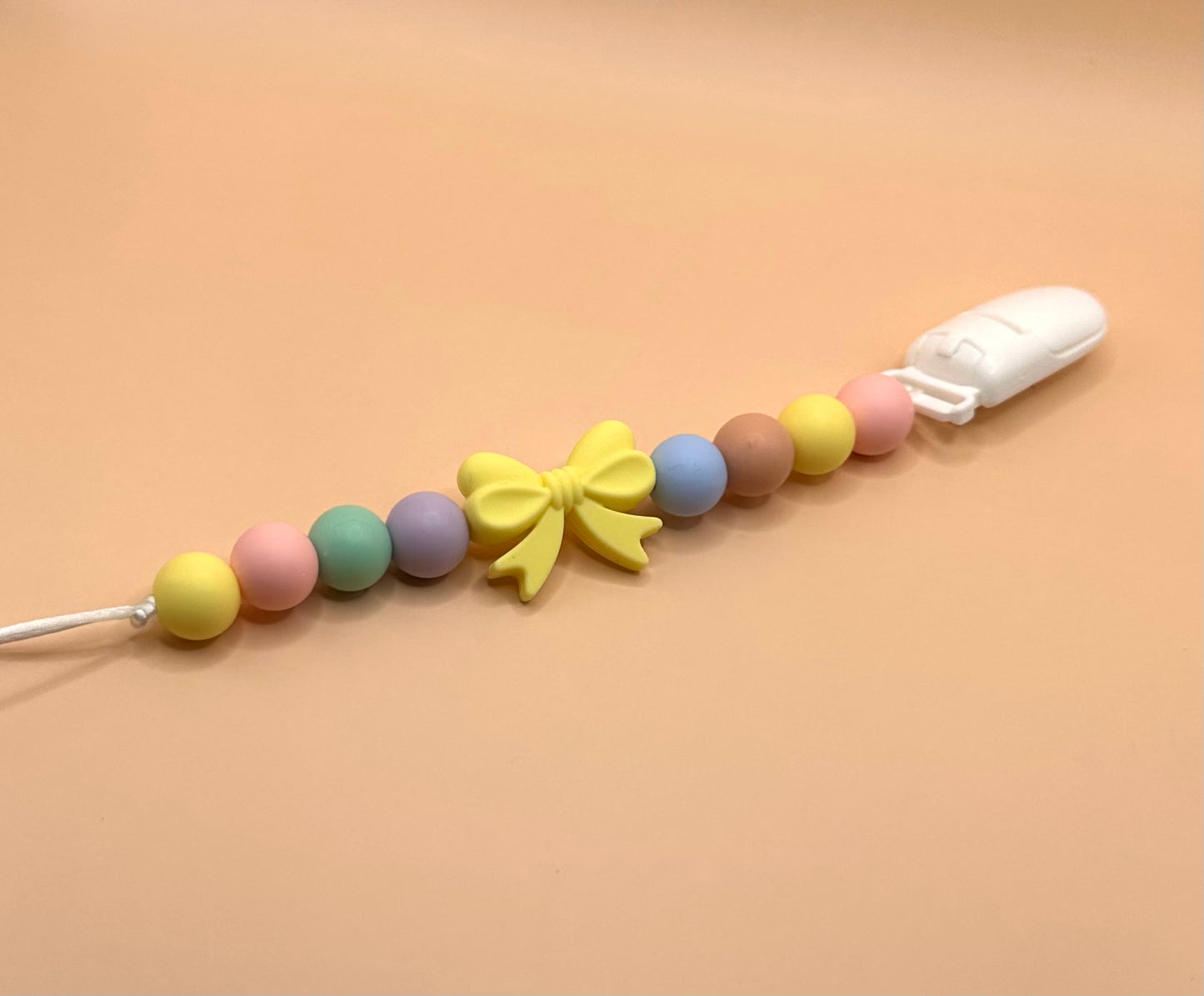 Pastel Mini Pacifier Clip