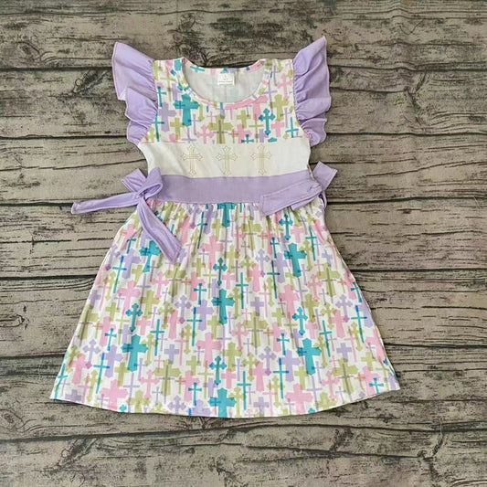 Girls Purple Cross Dress - Preorder