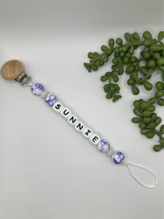 Fine China Pacifier Clip