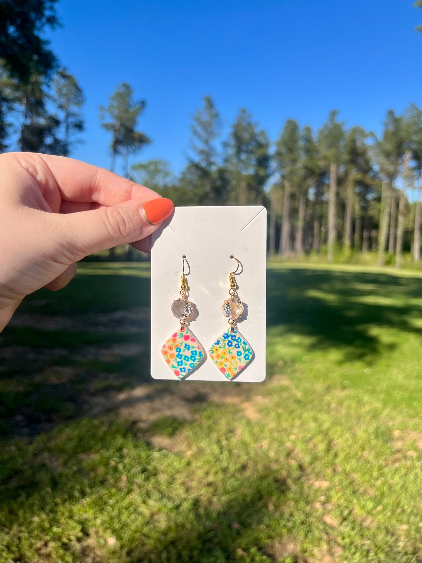 Earrings—Multi Floral #119