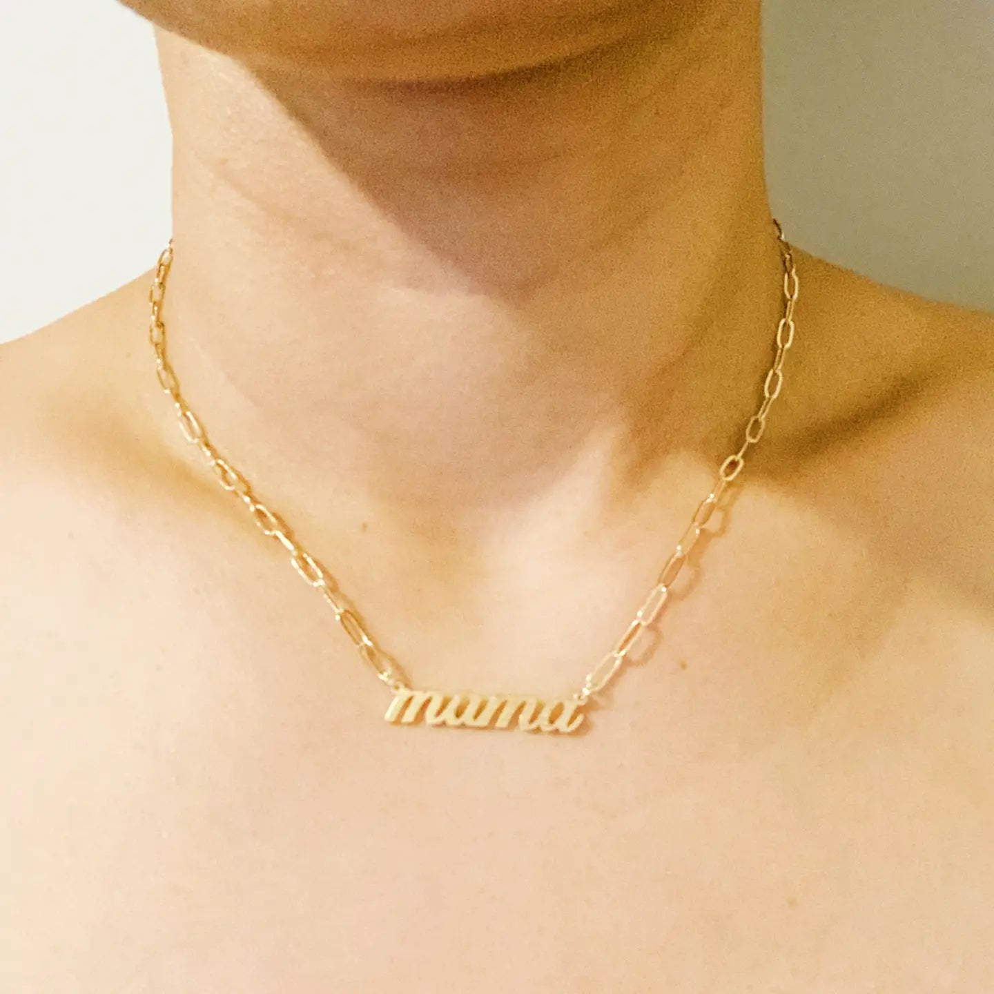 Mama Chain Link Necklace - Preorder