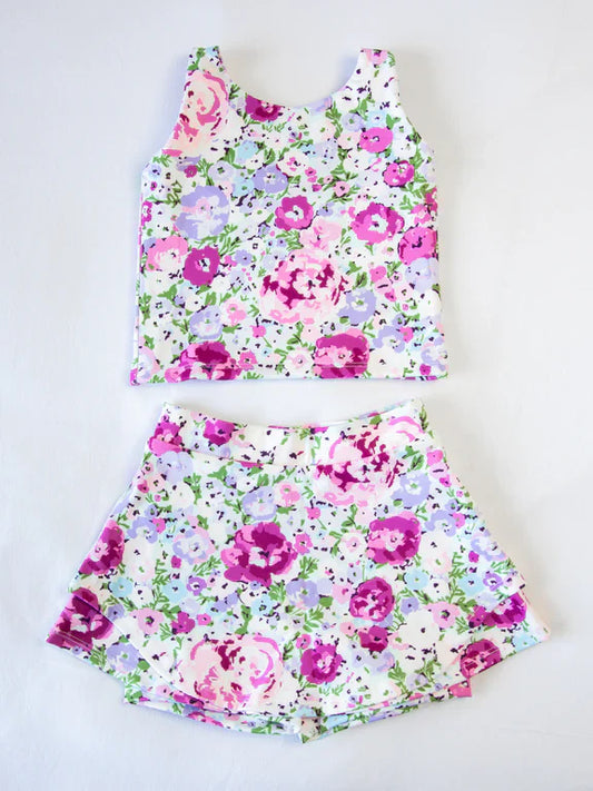 Floral Athletic Skort Set - Preorder