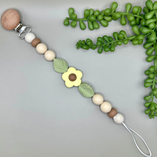 Natural Flower Paci Clip