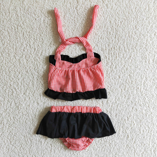 Embroidered Mouse Girls 2-Piece Swimsuit - Preorder