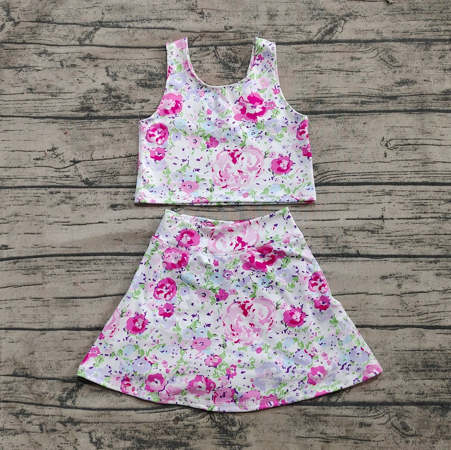 Floral Athletic Skort Set - Preorder