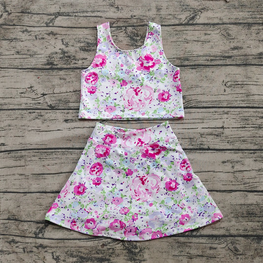 Floral Athletic Skort Set - Preorder