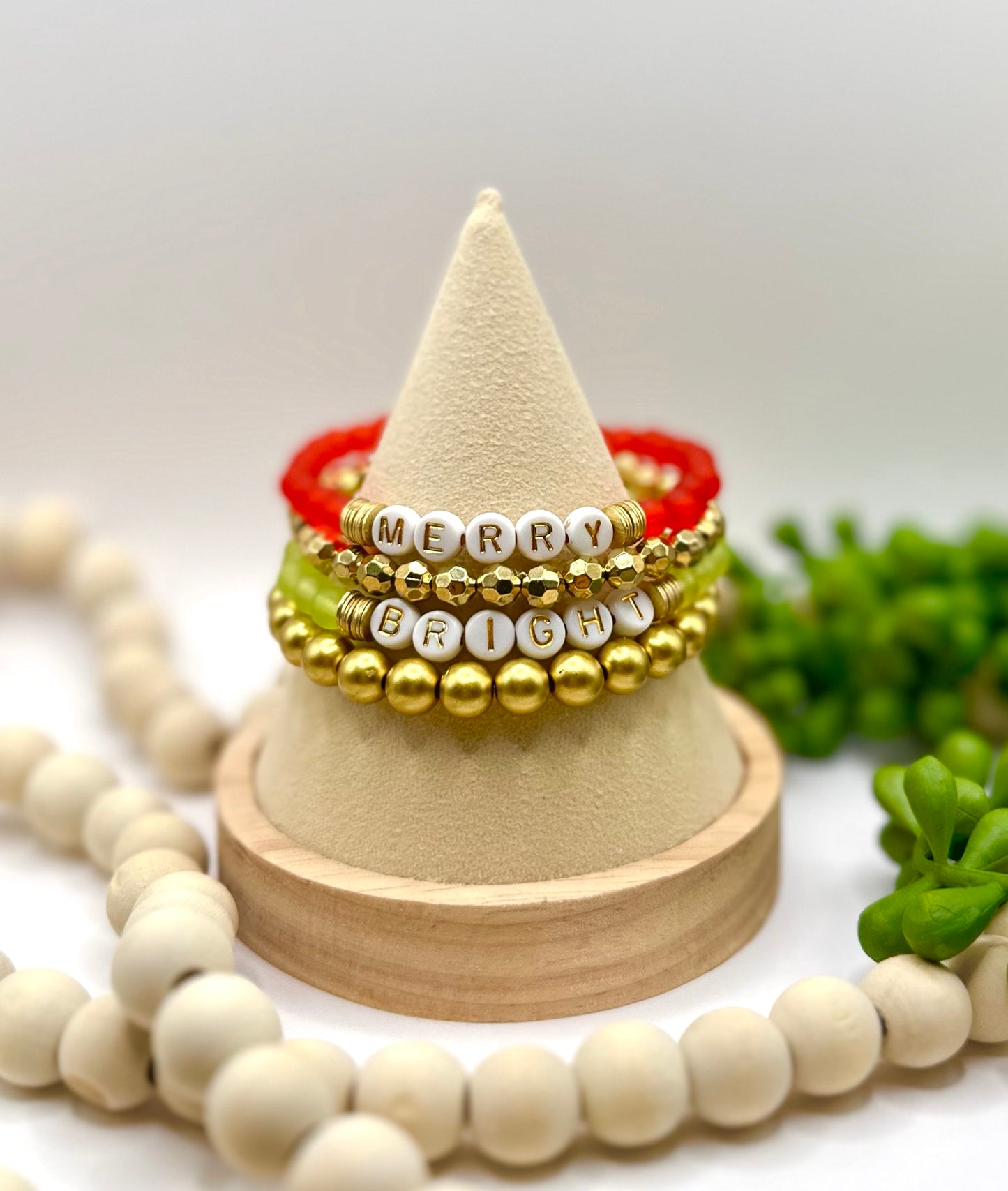 Merry & Bright Adult Bracelet Stack