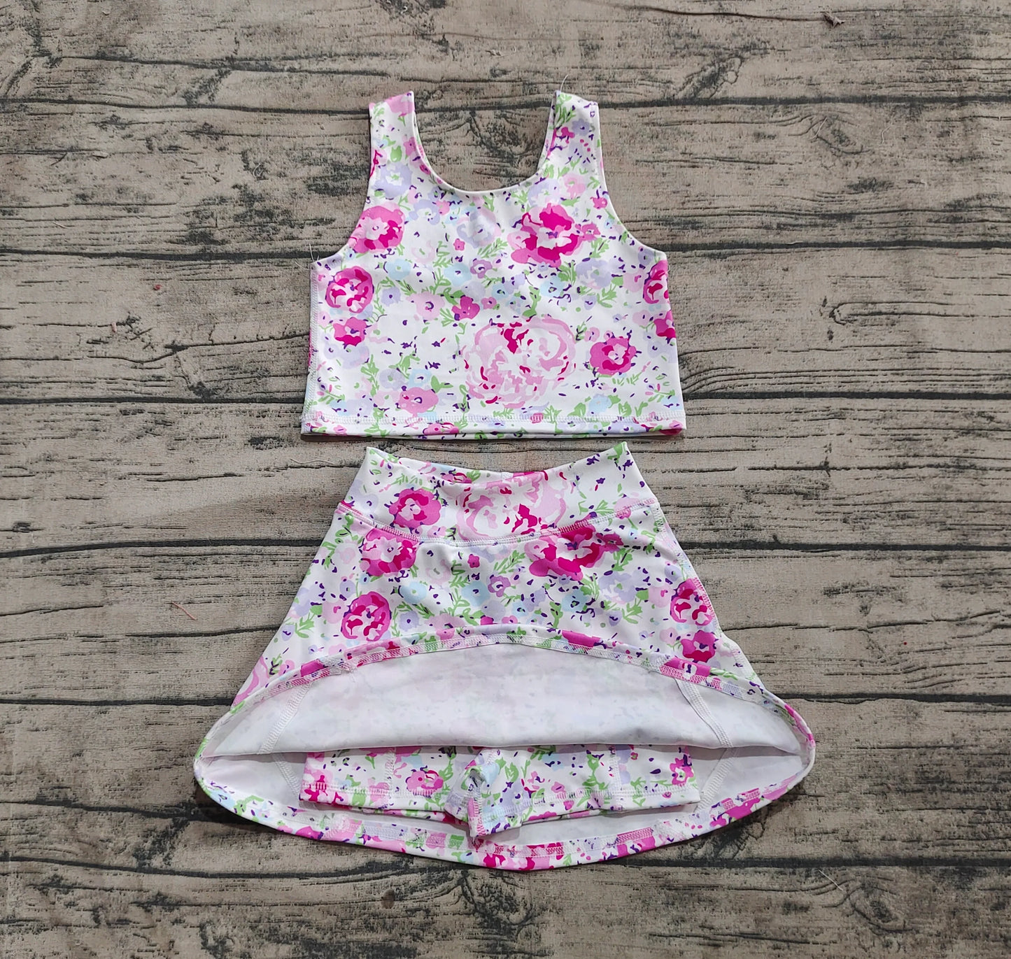 Floral Athletic Skort Set - Preorder