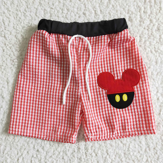 Embroidered Mouse Boys Swim Trunk - Preorder