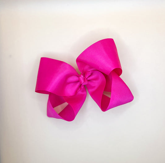 Hot Pink 5” Ribbon Bow