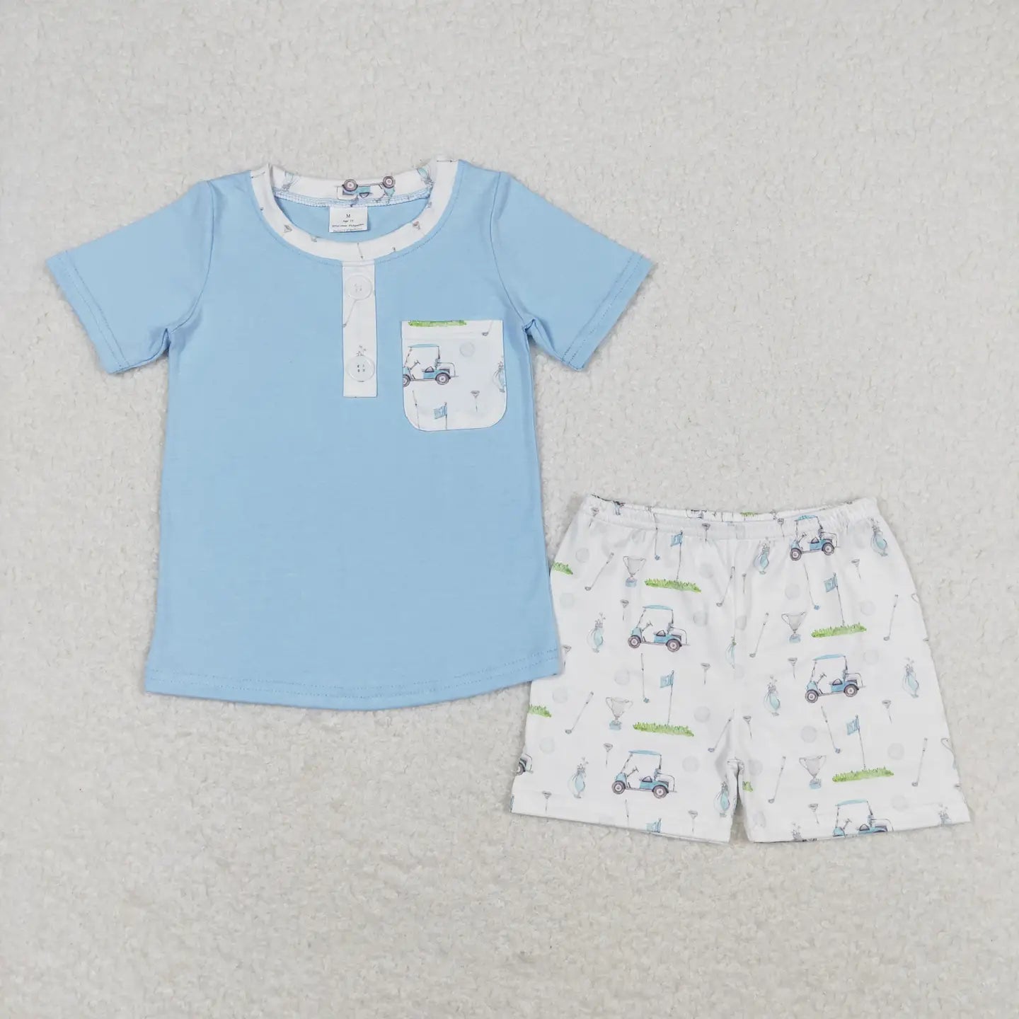 Pink & Blue Golf Sibling Outfits - Preorder
