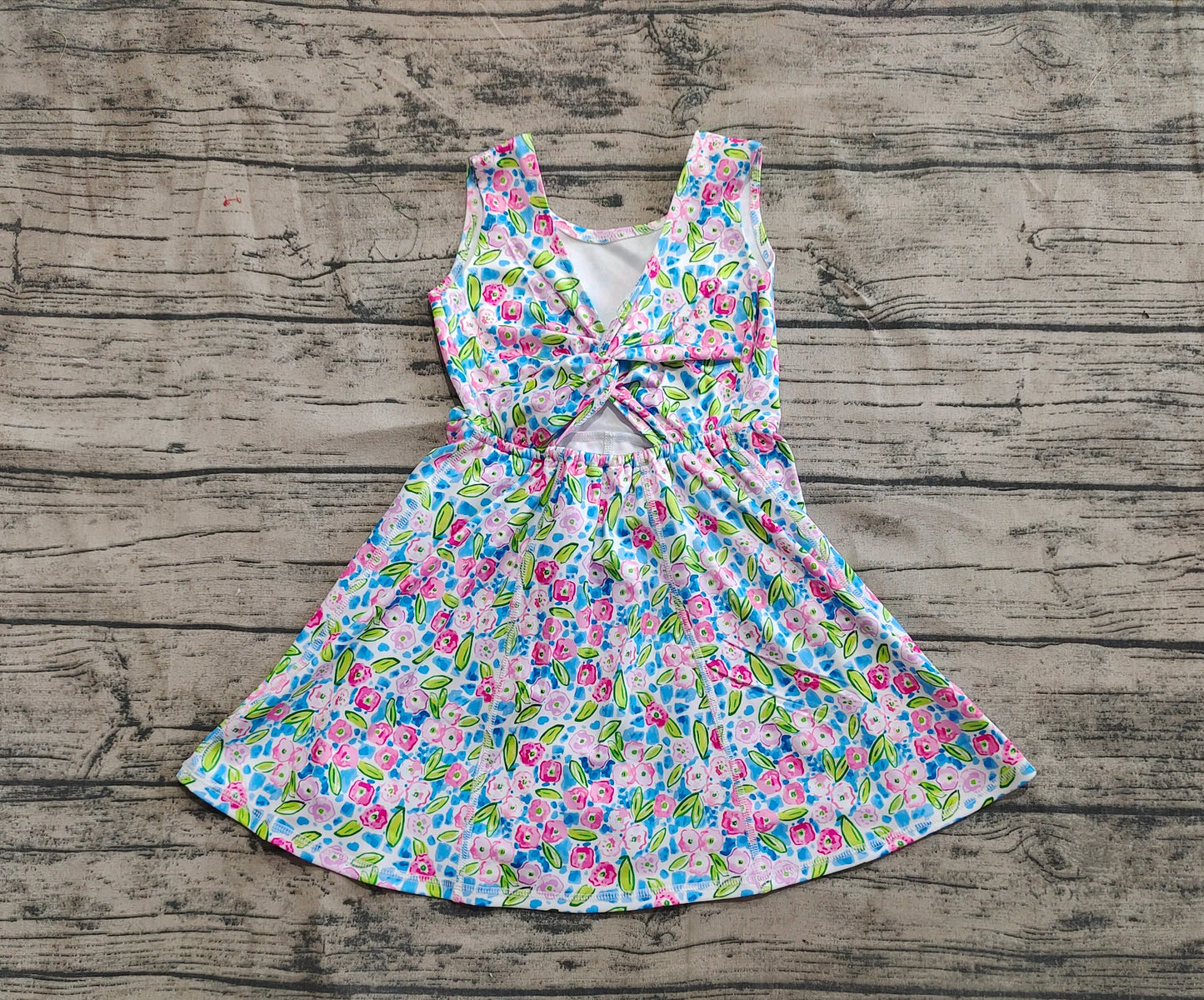 Vibrant Floral Athletic Skort Dress - Preorder
