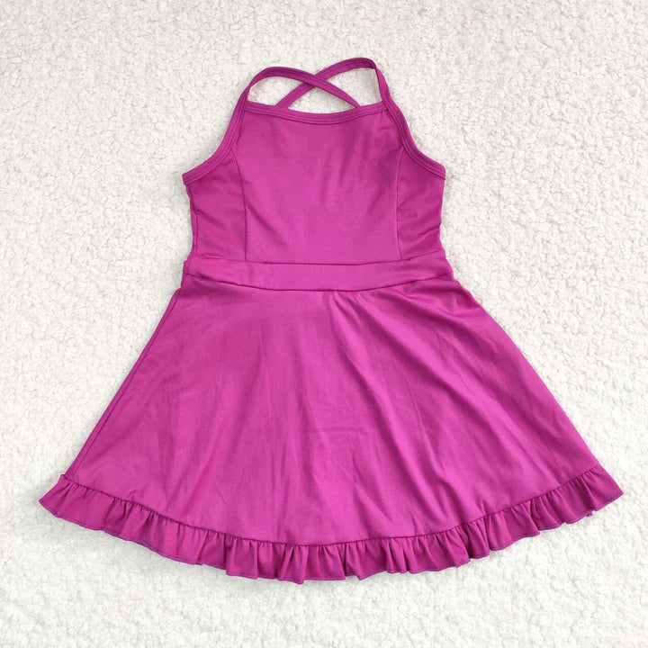Girls Yoga Dress with Skort (11 colors) - Preorder