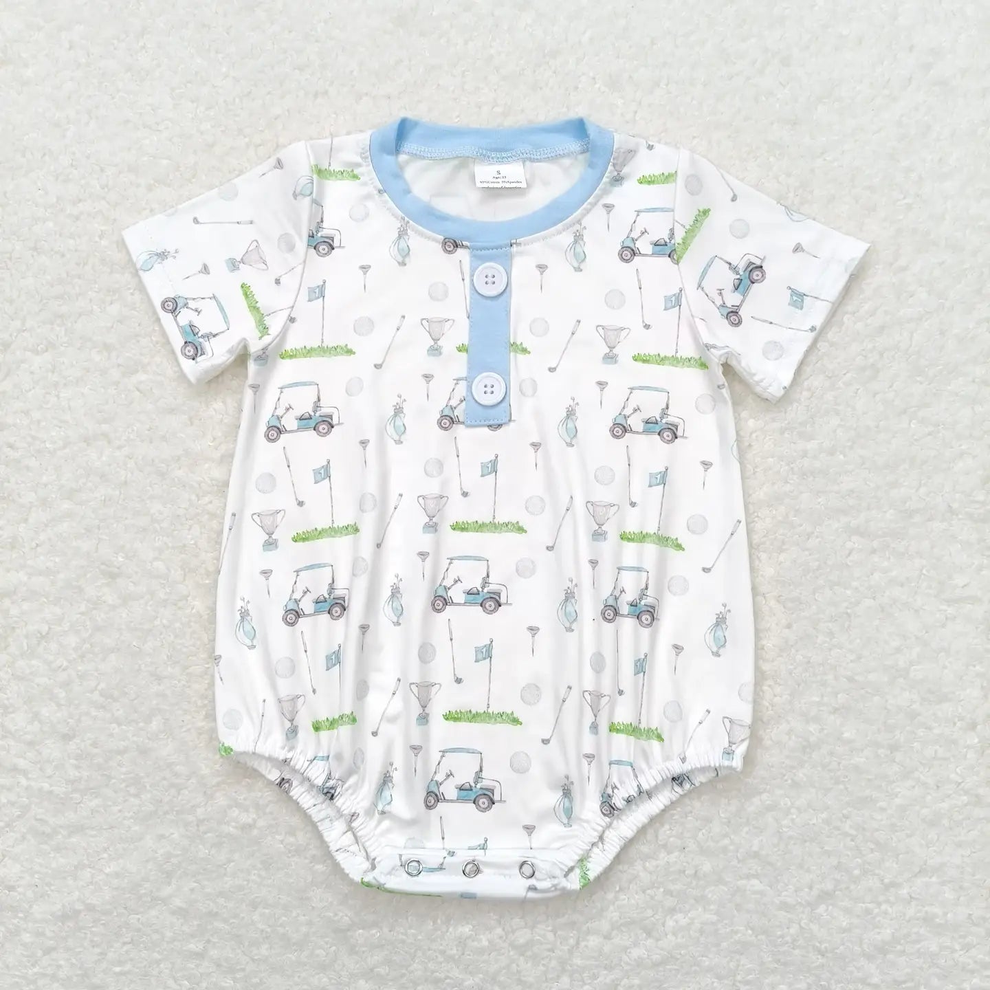 Pink & Blue Golf Sibling Outfits - Preorder