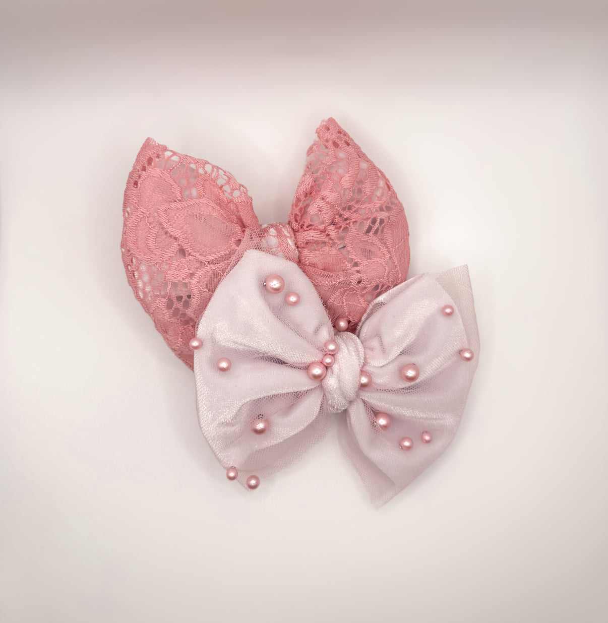 Pink Pearls Bow