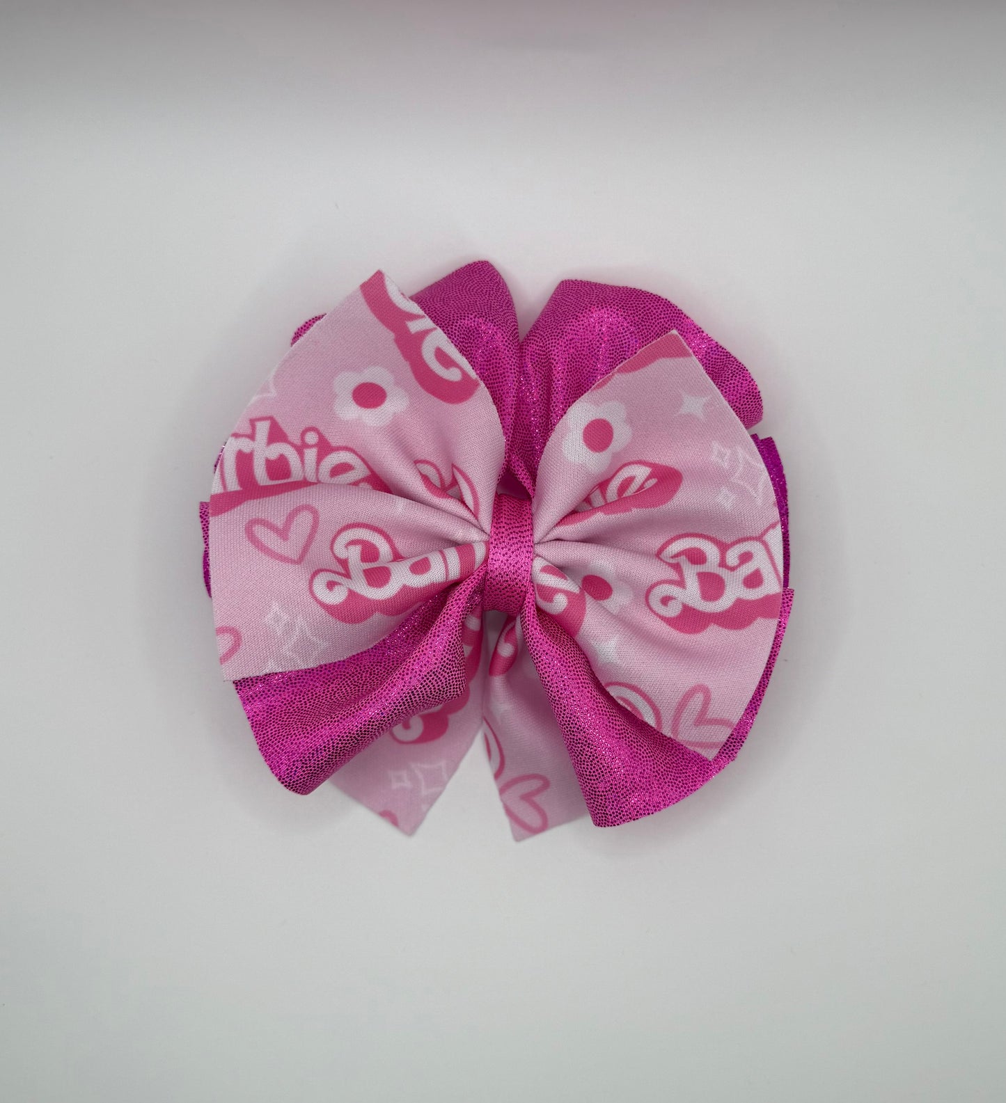 Shredded Pink Doll Bow