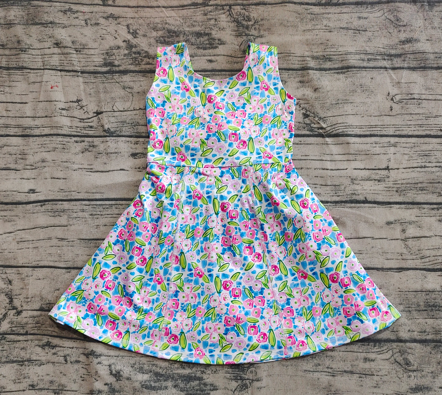 Vibrant Floral Athletic Skort Dress - Preorder
