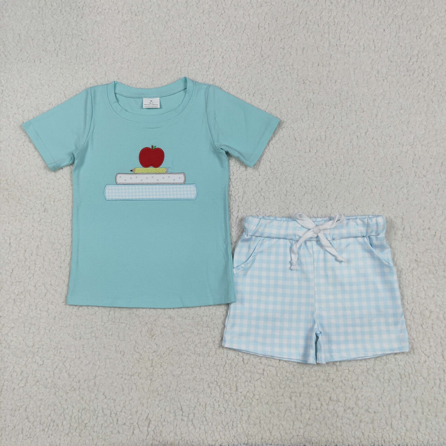 BTS Embroidered Books Boys Shorts Set - Preorder