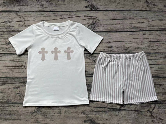 Boys Striped Cross Set - Preorder