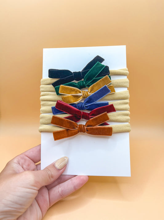 Fall Set of Baby Bows