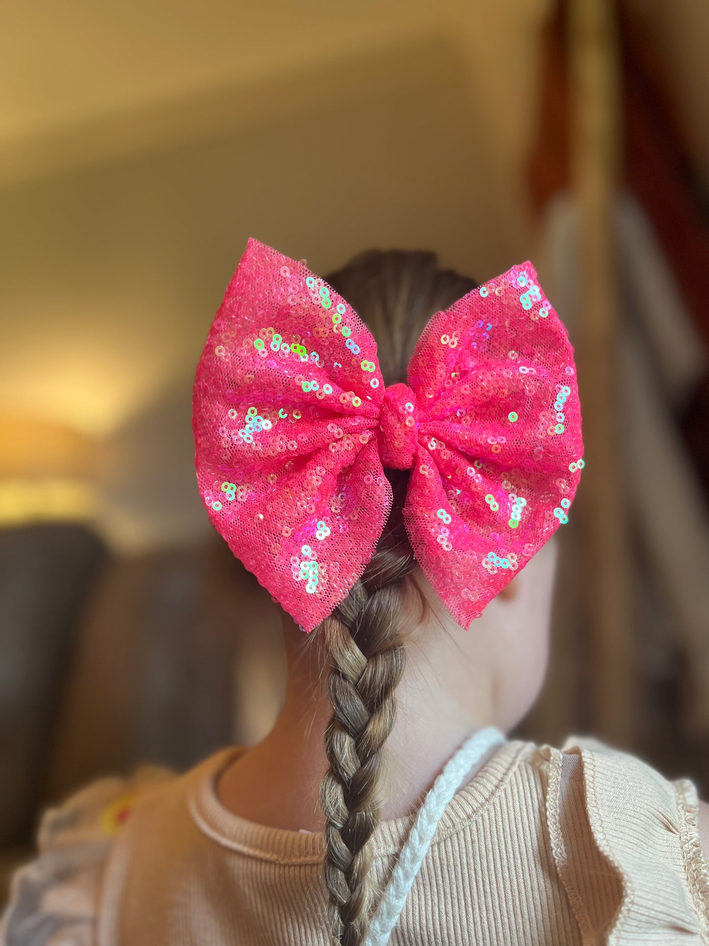 Neon Pink Sequins