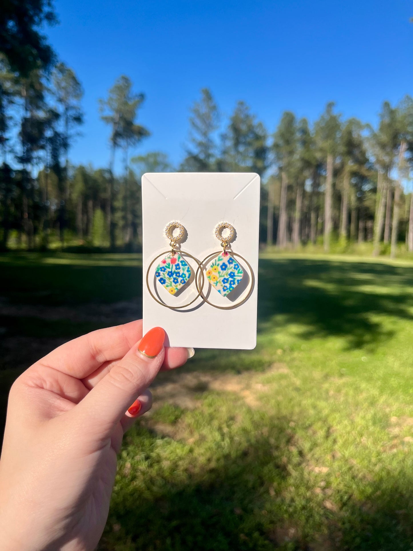 Earrings—Multi Floral #118