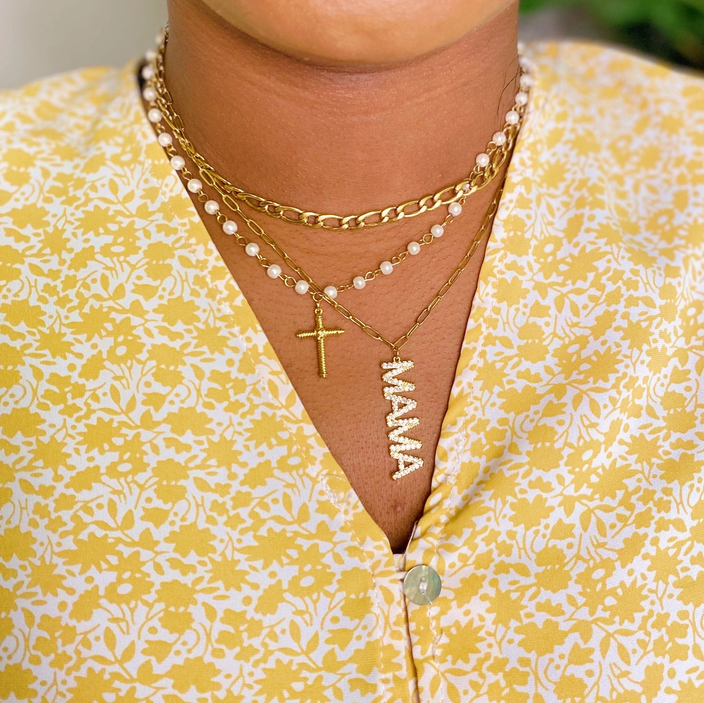 Mama Drop Pendant Necklace - Preorder