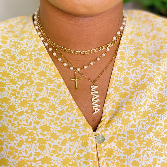 Mama Drop Pendant Necklace - Preorder