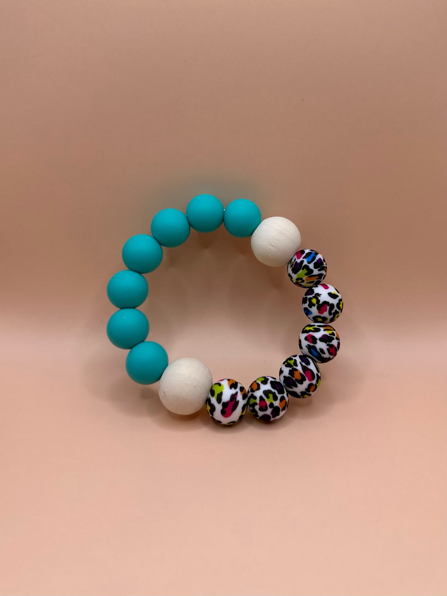 Teething Ring—Multi Leopard