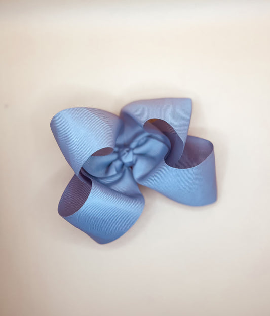 Gray 5” Ribbon Bow
