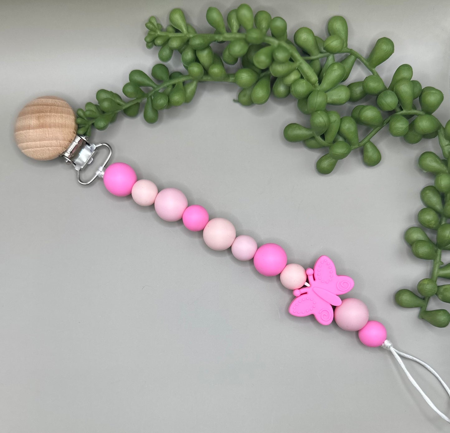 Set of 2 Butterfly Paci Clips