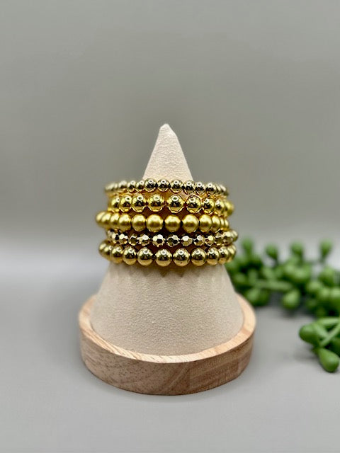 Gold 5pc Adult Bracelet Stack