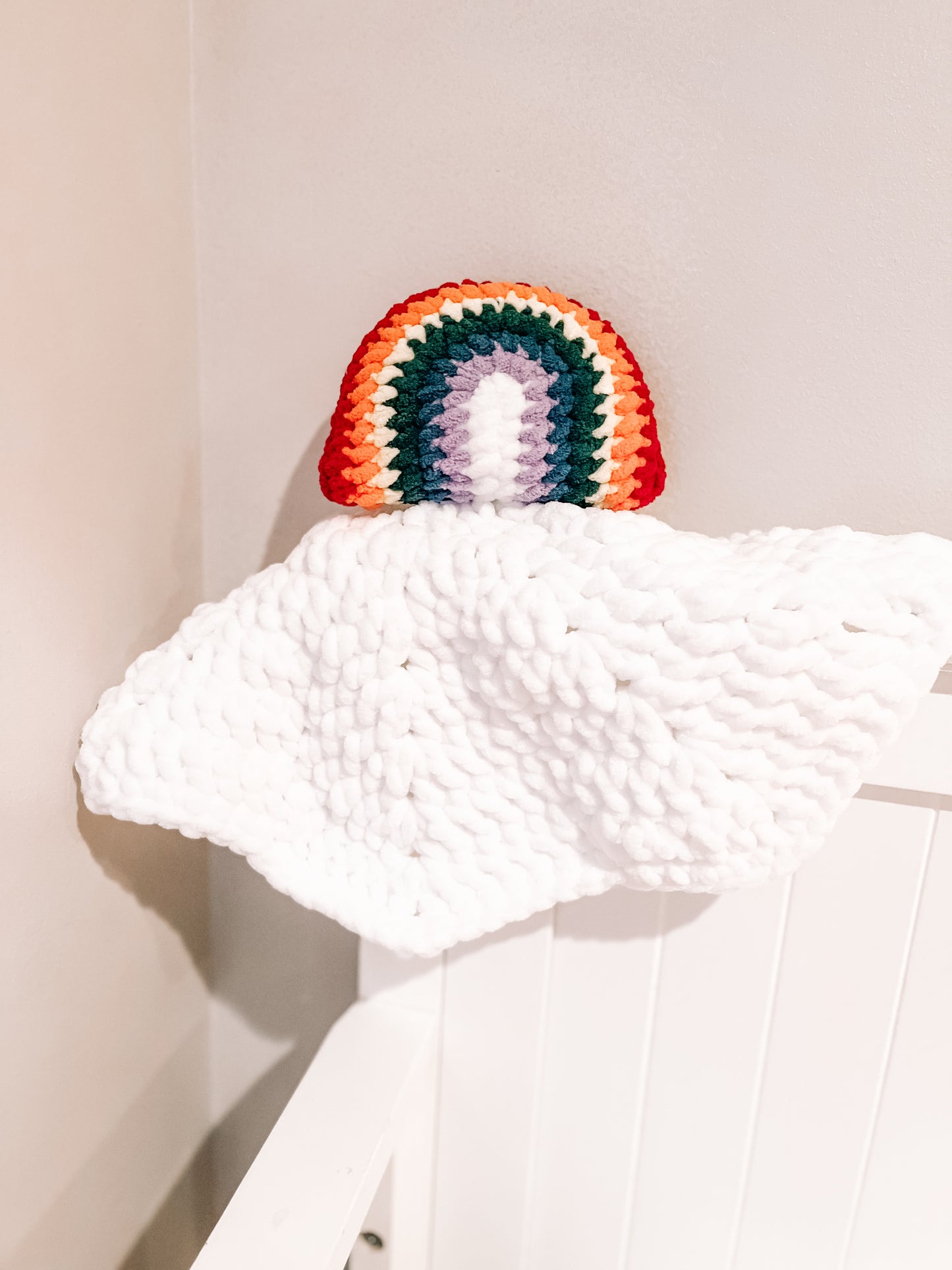Crochet Rainbow Lovey