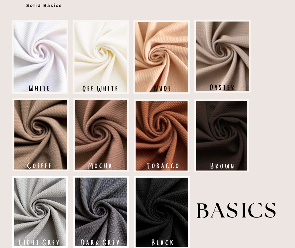 SOLIDS-5” Messy Headwraps