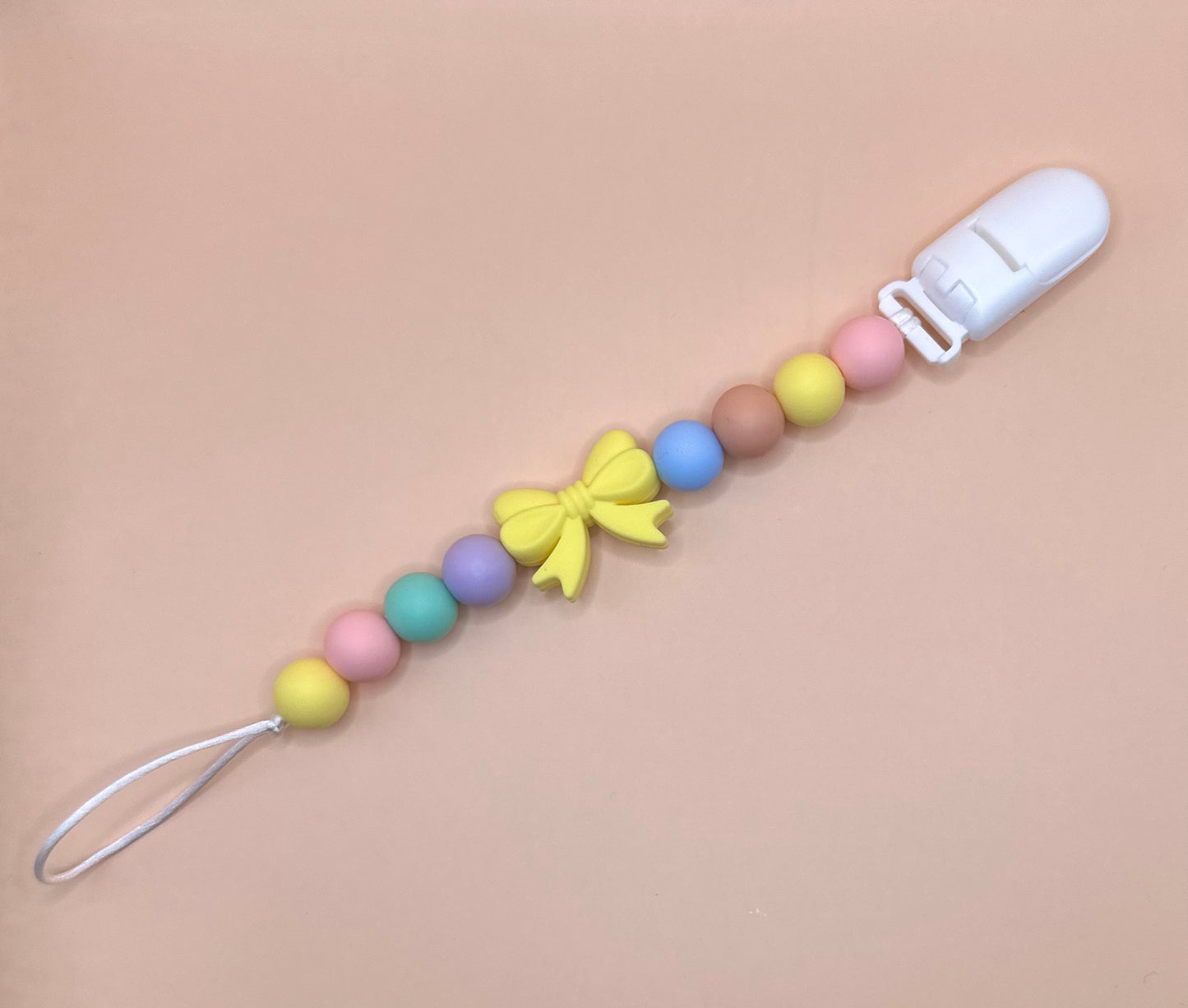 Pastel Mini Pacifier Clip