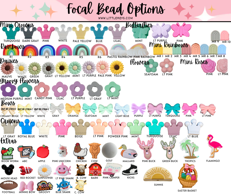 Themed Custom Pacifier Clips