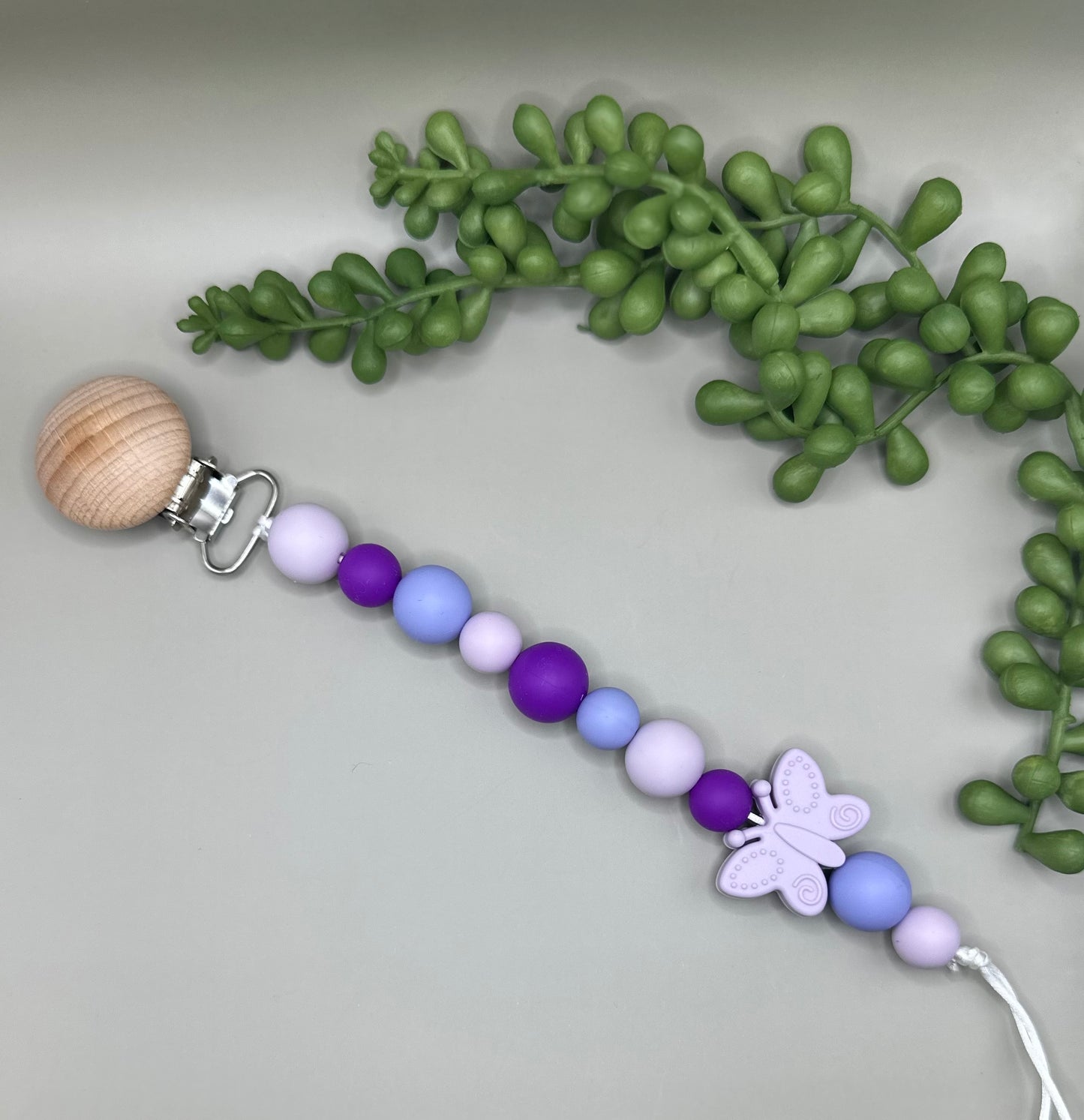 Set of 2 Butterfly Paci Clips