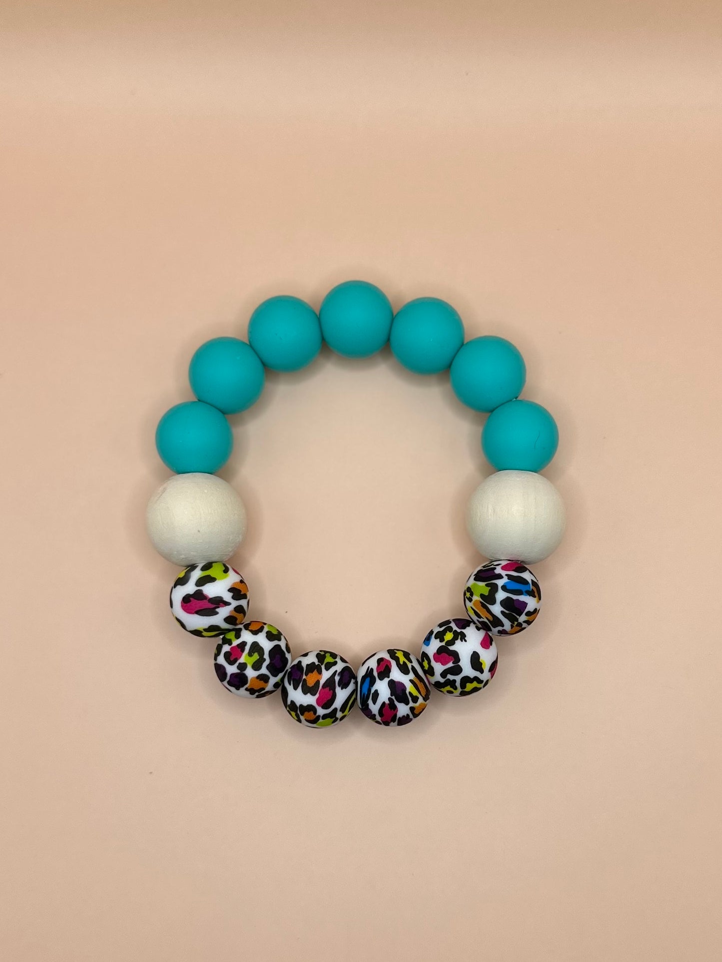 Teething Ring—Multi Leopard