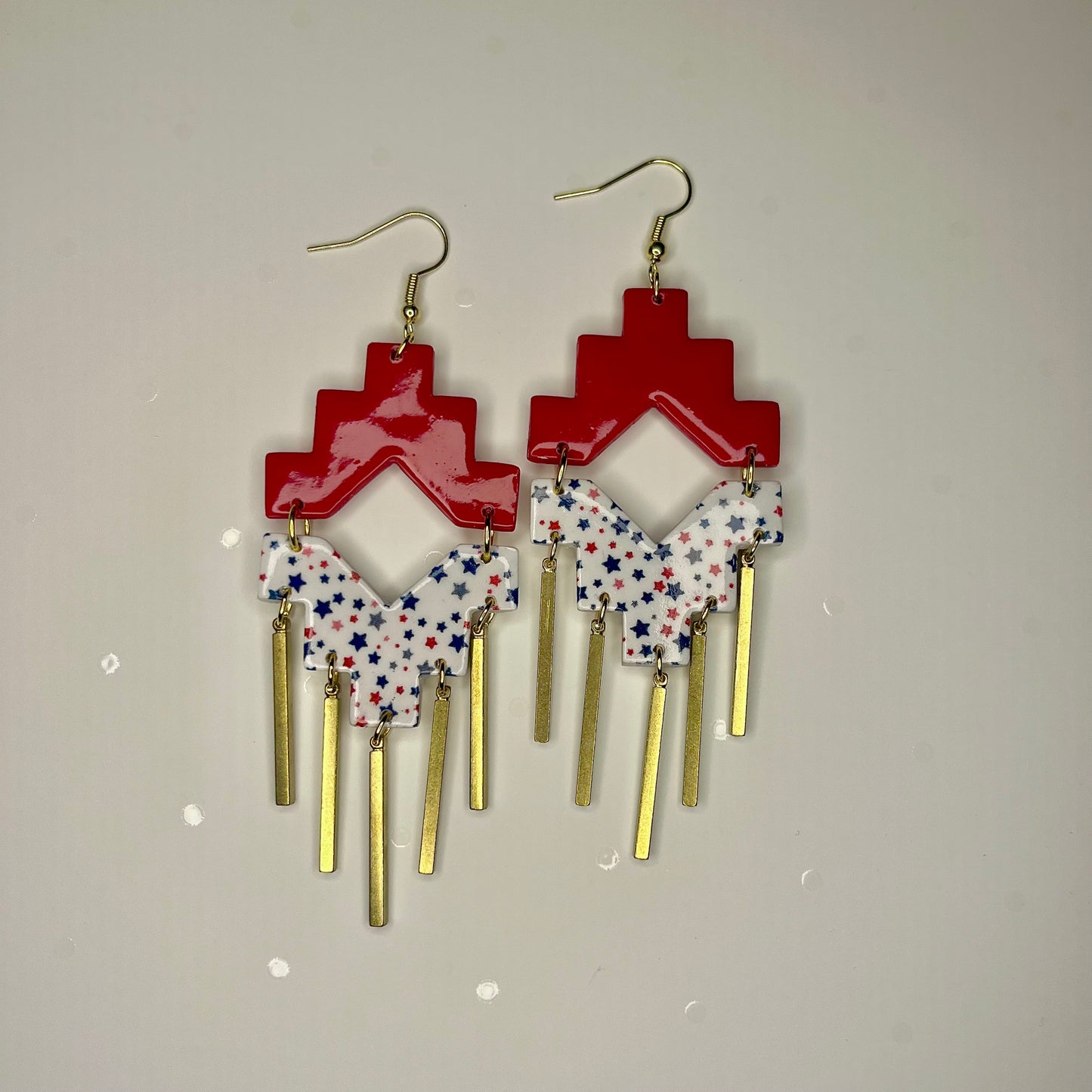 Earrings—RWB #4
