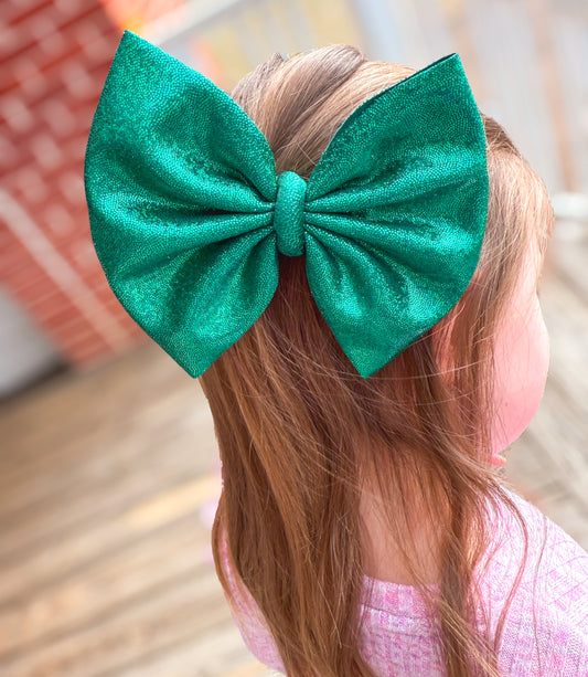 Emerald Holo Bow