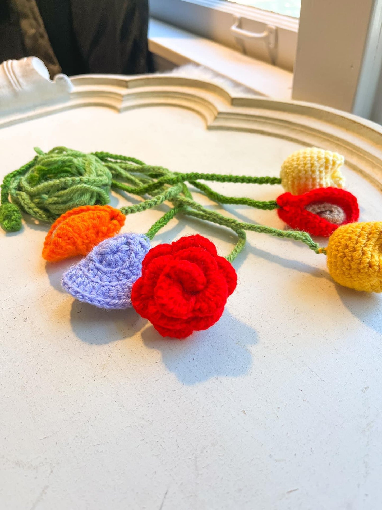 Crochet Flower Bookmarks