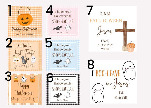 Halloween Treat Bag Tags (download only)