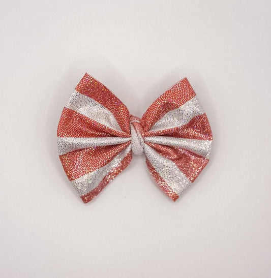 Metallic Stripes Bow