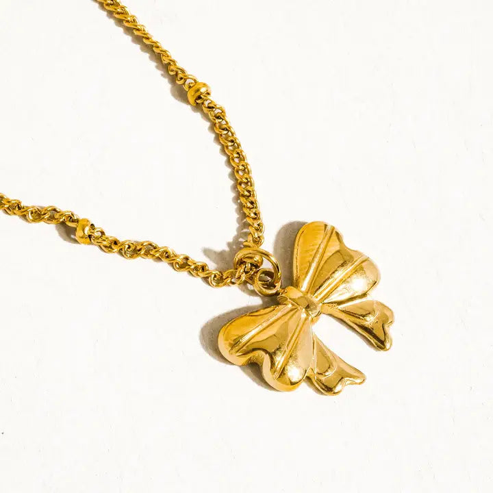 Alannah 18K Gold Non-Tarnish Bow Necklace - preorder