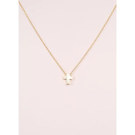 Charmie Petite Cross Necklace Gold - preorder