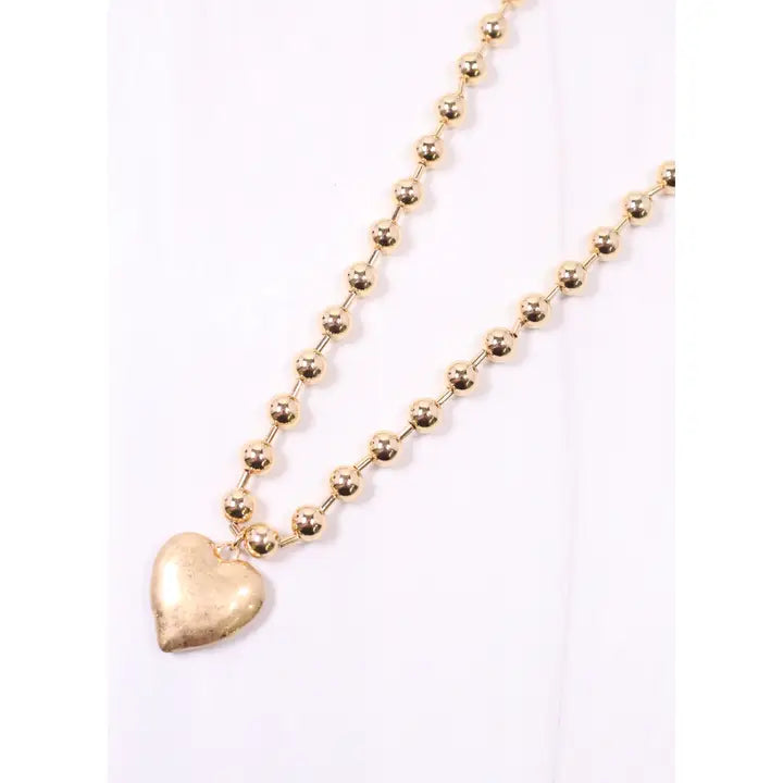 Deedra Heart Necklace Gold - preorder